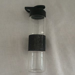 Black faceted Rhinestone Water Bottle Tumbler
